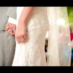 Allure bridal dress ivory and cafe